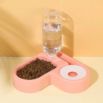 Mess-Free Corner Feed and Water Bowl