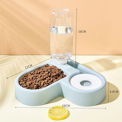 Mess-Free Corner Feed and Water Bowl