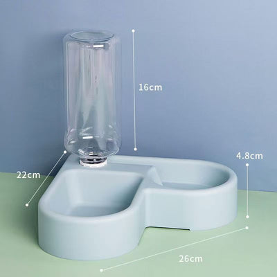 Mess-Free Corner Feed and Water Bowl