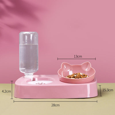 Mess-Free Corner Feed and Water Bowl